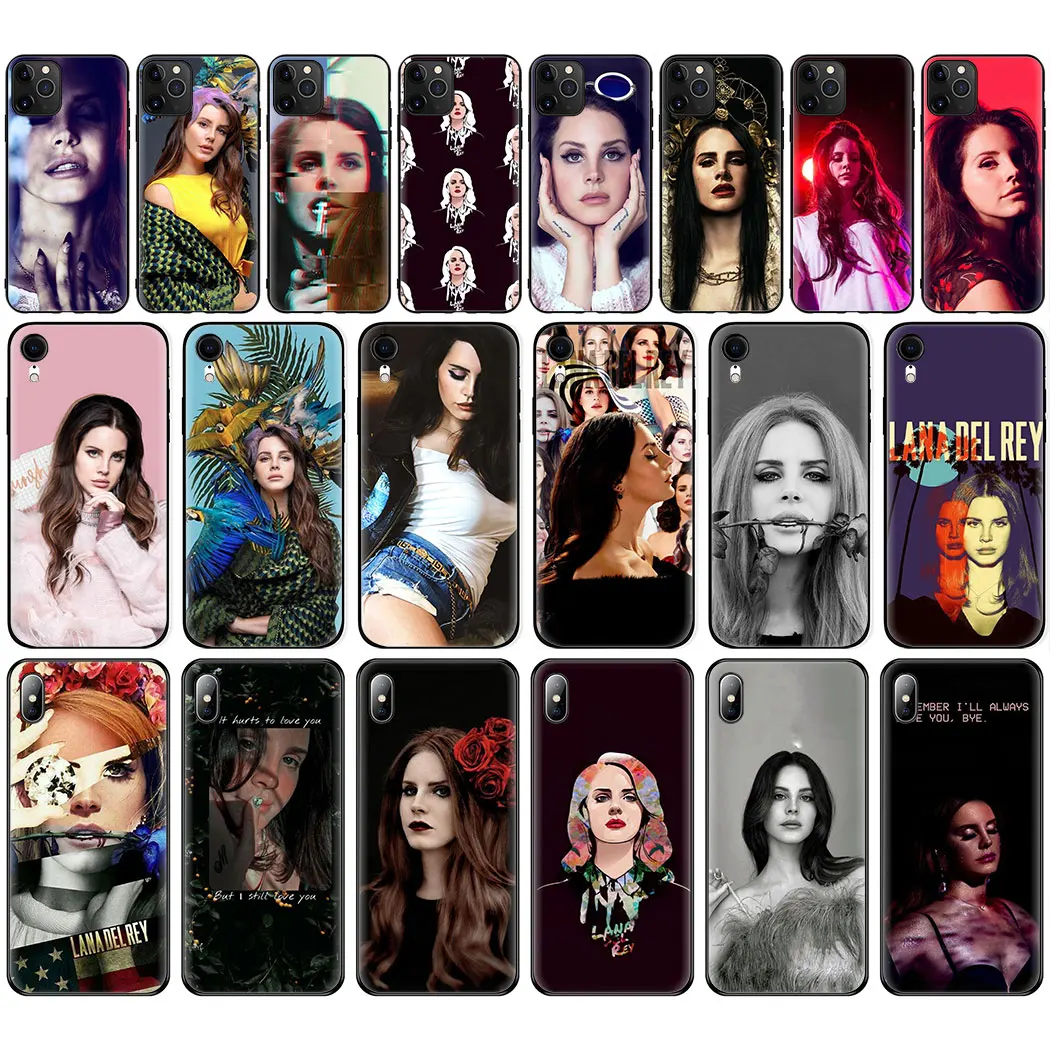 Твердый Мягкий силиконовый чехол Lana Del Rey для iPhone 11 Pro Max 6 7 8 Plus 5 5S 6S X XR XS