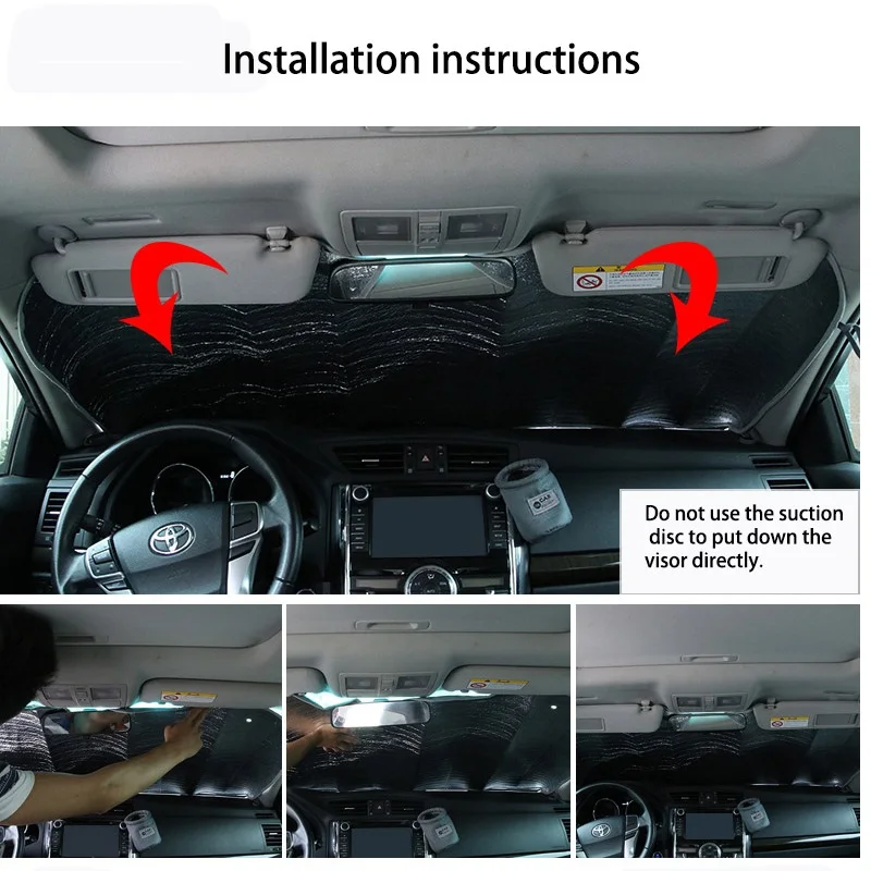 

Windshield Sunshades Front Summer Shades Extra Thick Laser Summer Sun Protection SUV Cross-country Sun Block Sunshade car