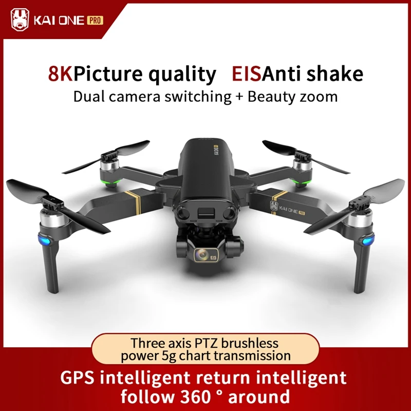 

KAI ONE New Drone 4K Professional HD Camera 50x Zoom FPV Dron Quadrocopter With Camera GPS Global Long Battery Drone Toys Gifts