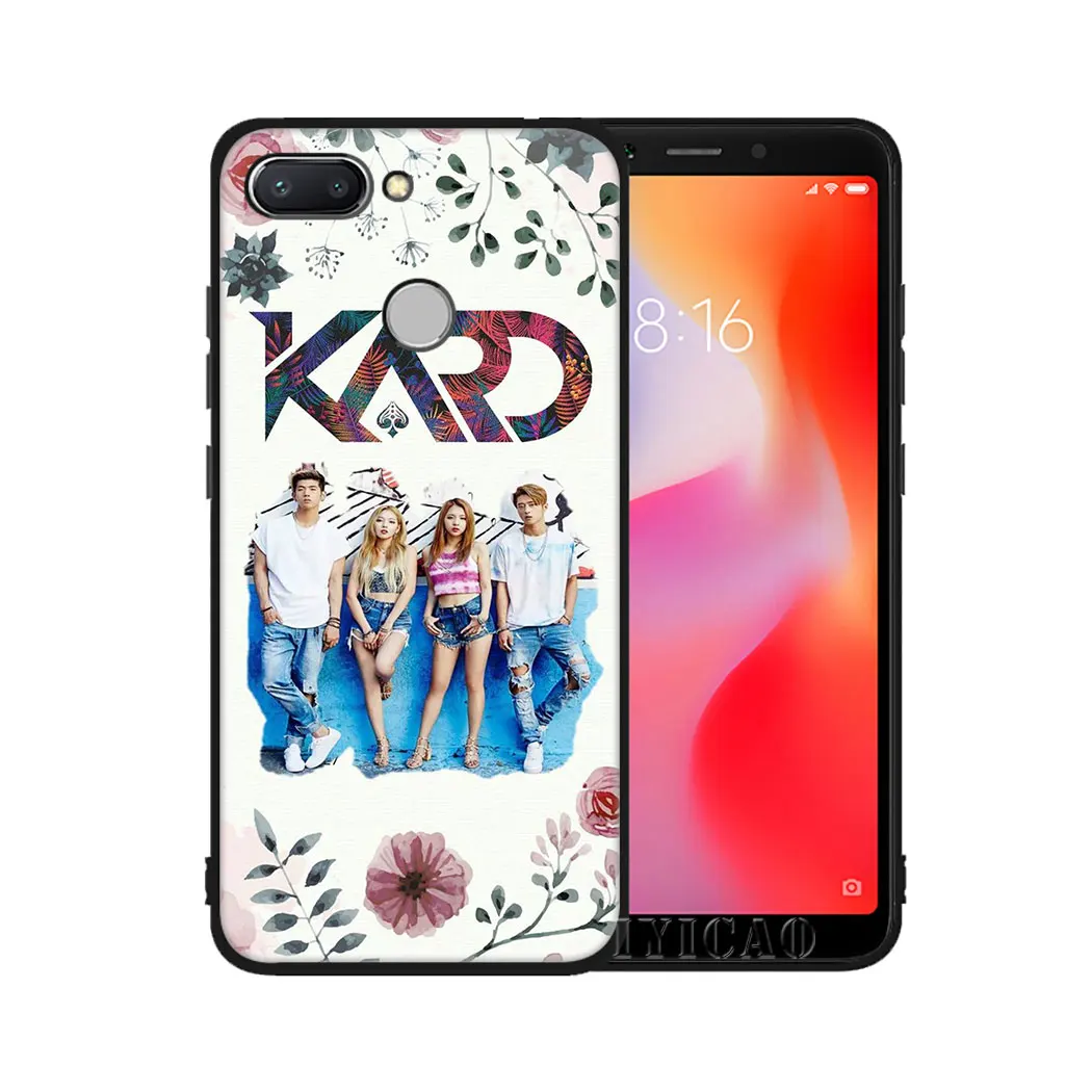IYICAO K.A.R.D Soft Case for Xiaomi Redmi Note 5 6 7 8 Pro 5A Prime 4 4X Phone |
