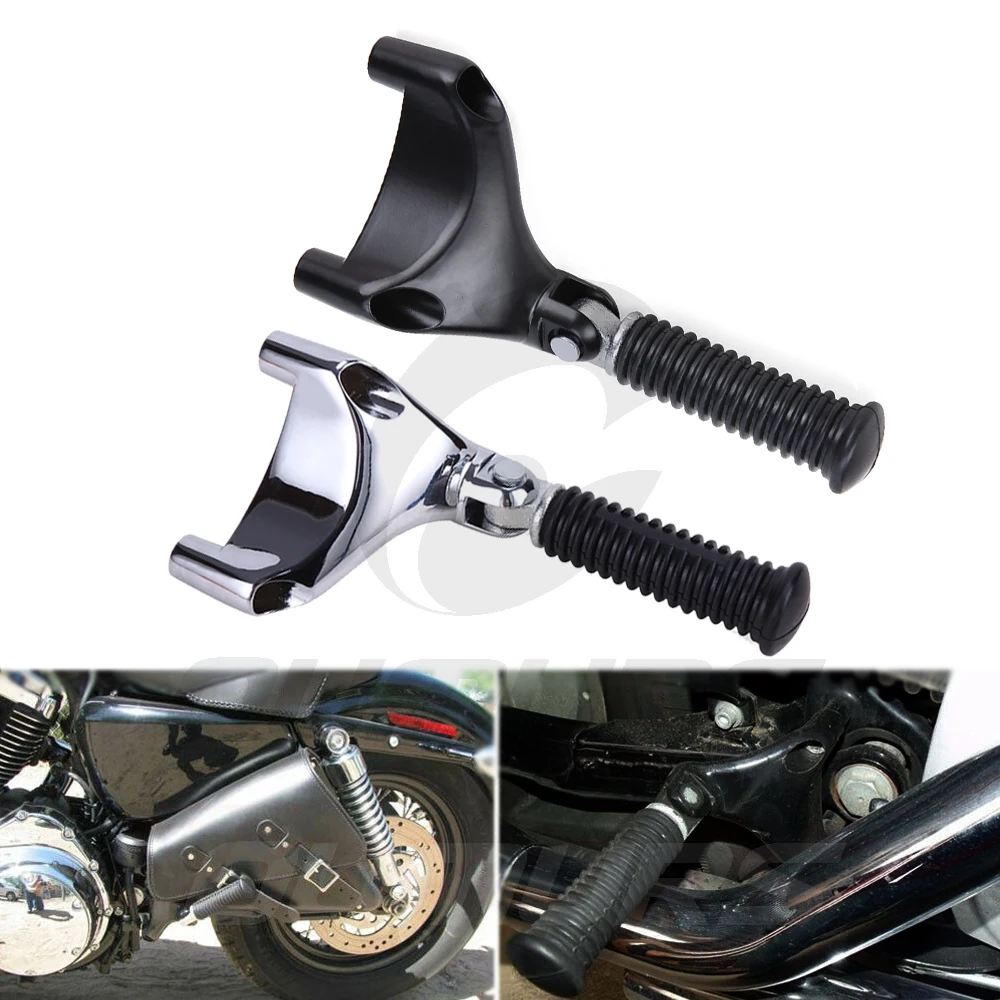 OUMURS мотоцикл черный пассажирский задний Подножки крепление для Harley Sportster 883 1200 72 XL1200V железо 883 XL883N 04-13