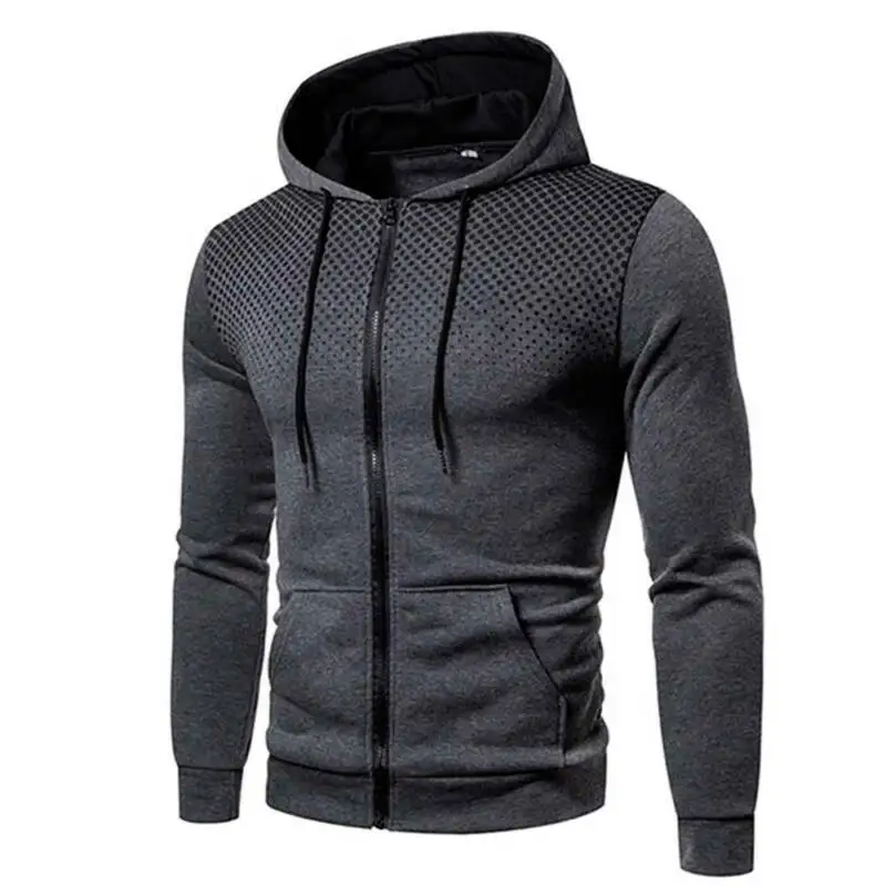 

Mens Zip Up Hoodie Hooded Sweatshirt Pullover Casual Outwear Coat Jacket Outdoor