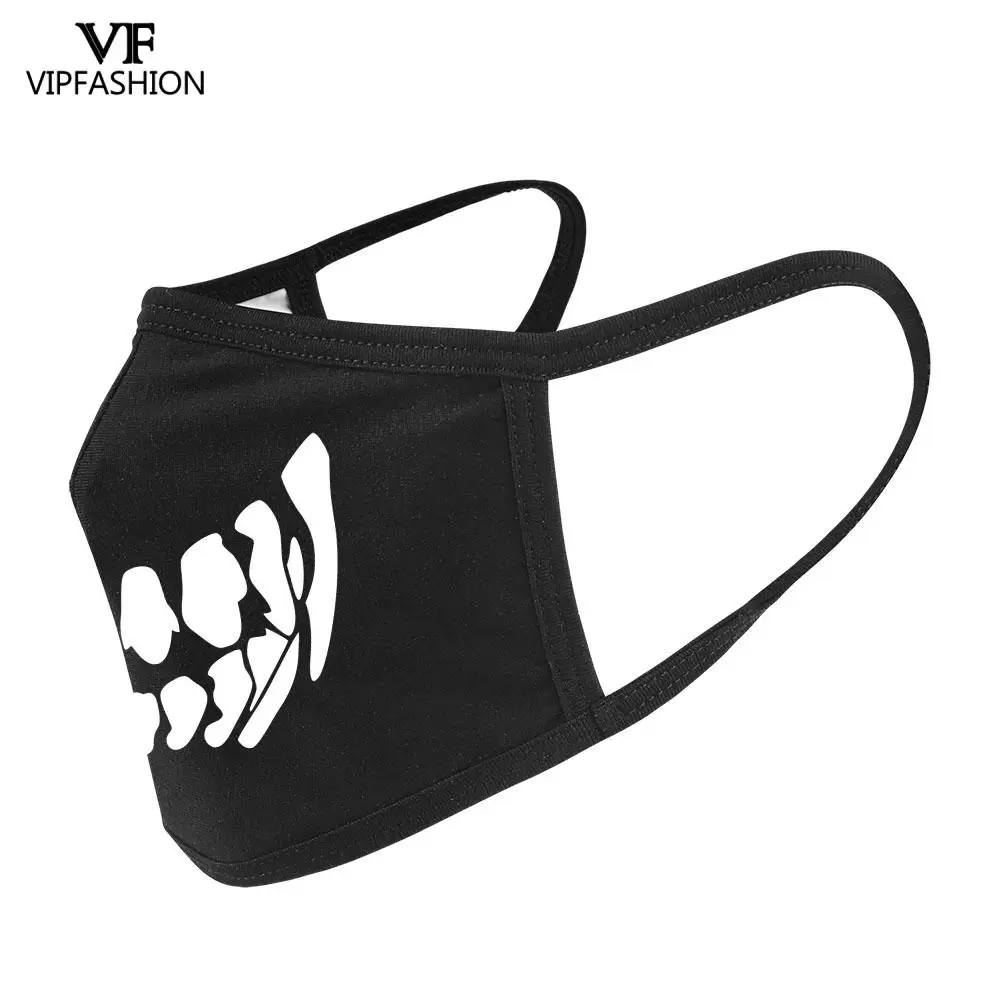 

Fashion Reusable Cartoon Cotton Mask Festive Party Washable Breathable Protection Anti-Dust Mouth Mask Adult Face Mask Dropship