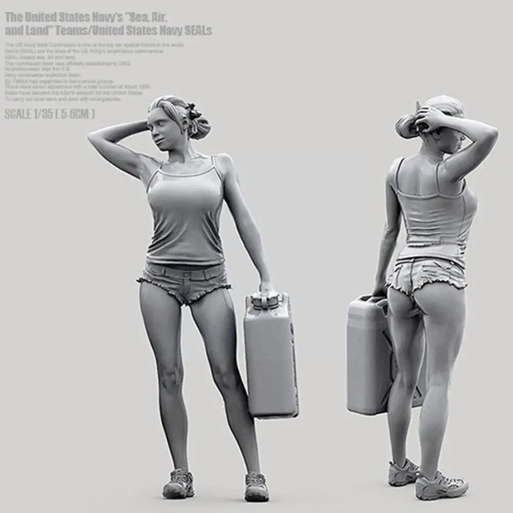 

1/35 Terrain Vehicle Female Driver Resin Soldier Modle Figure Model Resin R4R1