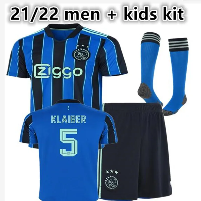 

boy kids kit 2021 2022 ajax away men kit KLAIBER KLAASSEN BLIND HALLER TADIC TRAORE PROMES NERES HUNTELAAR ALVAREZ ANTONY shirt
