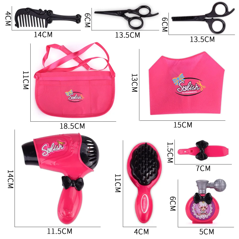 Детский набор игрушек для парикмахерской сумка хранения игрушка девочек ролевых