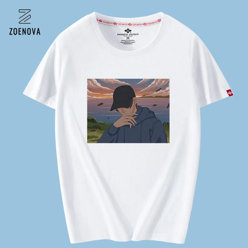 

Unisex 100% Cotton Cartoon Anime T-Shirt Japen Style Shirt Beach vacation Cool Boy Men's T-shirt Women Tee Oversized T Shirt