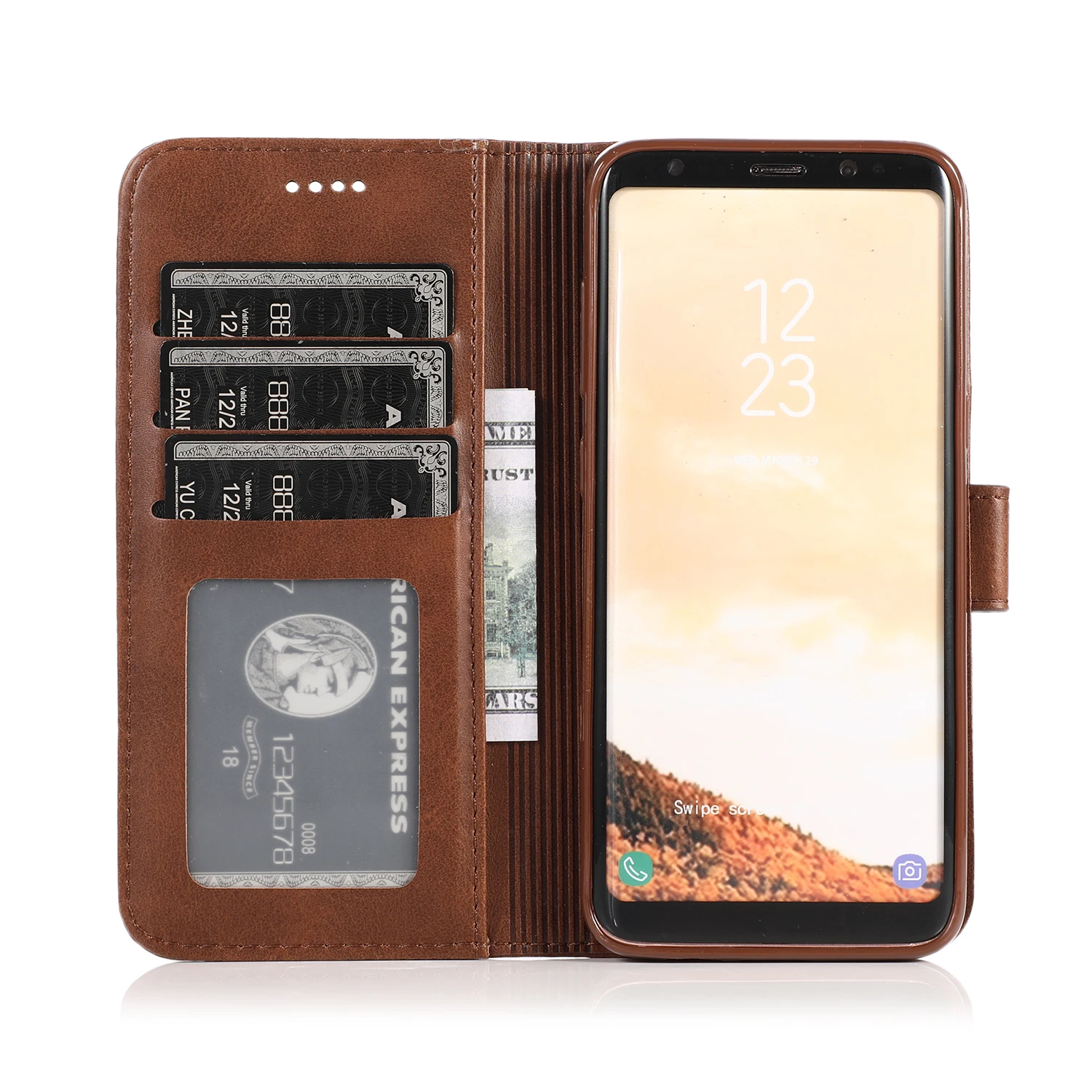 Флип кошелек ТПУ кожа мягкий чехол подходит для samsung Galaxy S10 Plus S10E S10 S9 Plus S9 S8 Plus S8 чехол
