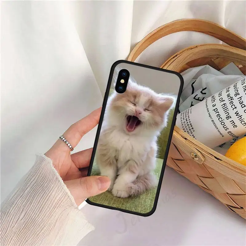 

Lovely animal cat Phone Case for iPhone 11 12 pro XS MAX 8 7 6 6S Plus X 5S SE 2020 XR