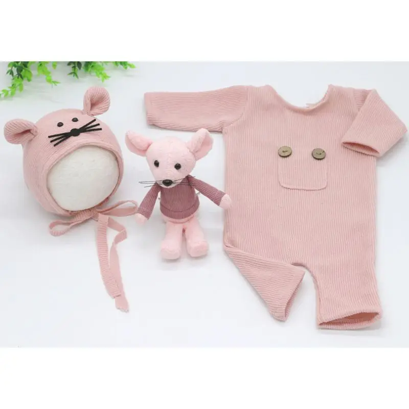 Трикотажный Хлопковый костюм для новорожденных 3 шт./компл. |