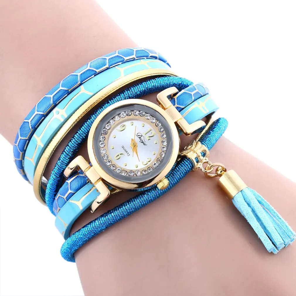 

Women's Fashion Pendant decorative Bracelet Watch Lady Quartz Watch Fashion Leather Women Watch Casual Wrist Watch HOT SALE