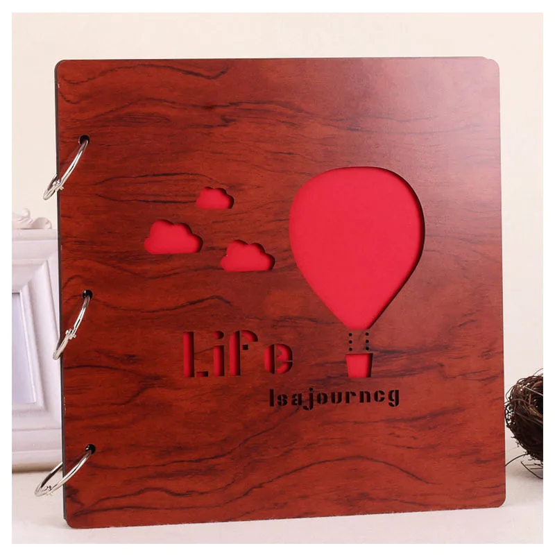 16-дюймовые свадебные Большие винтажные деревянные самоклеящиеся черные