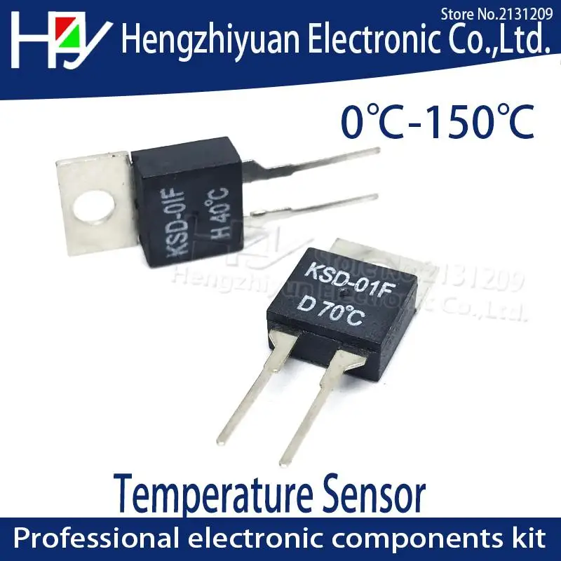 KSD-01F JUC-31F 40 50 60, 70, 80, 90, 100 градусов Цельсия НЗ нормально закрытый нормально открытый 1.5A Термальность переключатель Температура Сенсор термостат