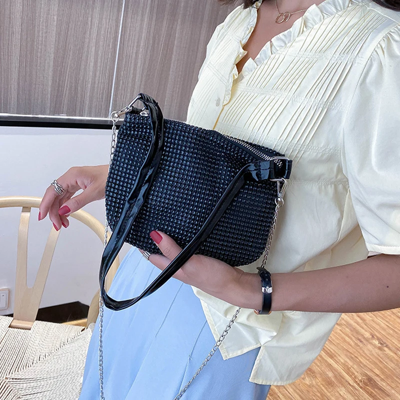 

Luxury Women Brand Handbags PU Leather Fashion Diamond Crossbody Messenger Ladies Shoulder Bag Purse Phone Bag For Female Bag