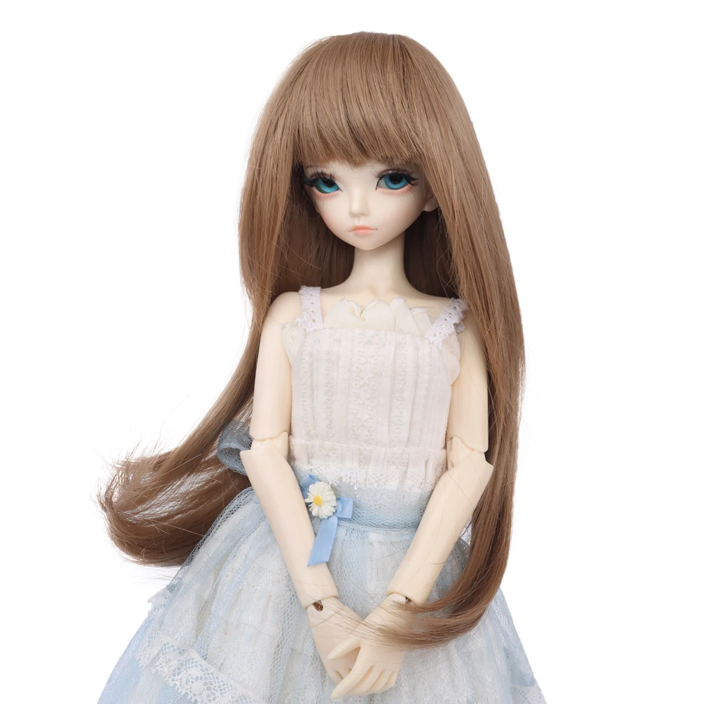MUZIWIG 1/3 1/4 1/6 BJD кукла парик длинные синтетические вьющиеся волосы натуральный Цвет