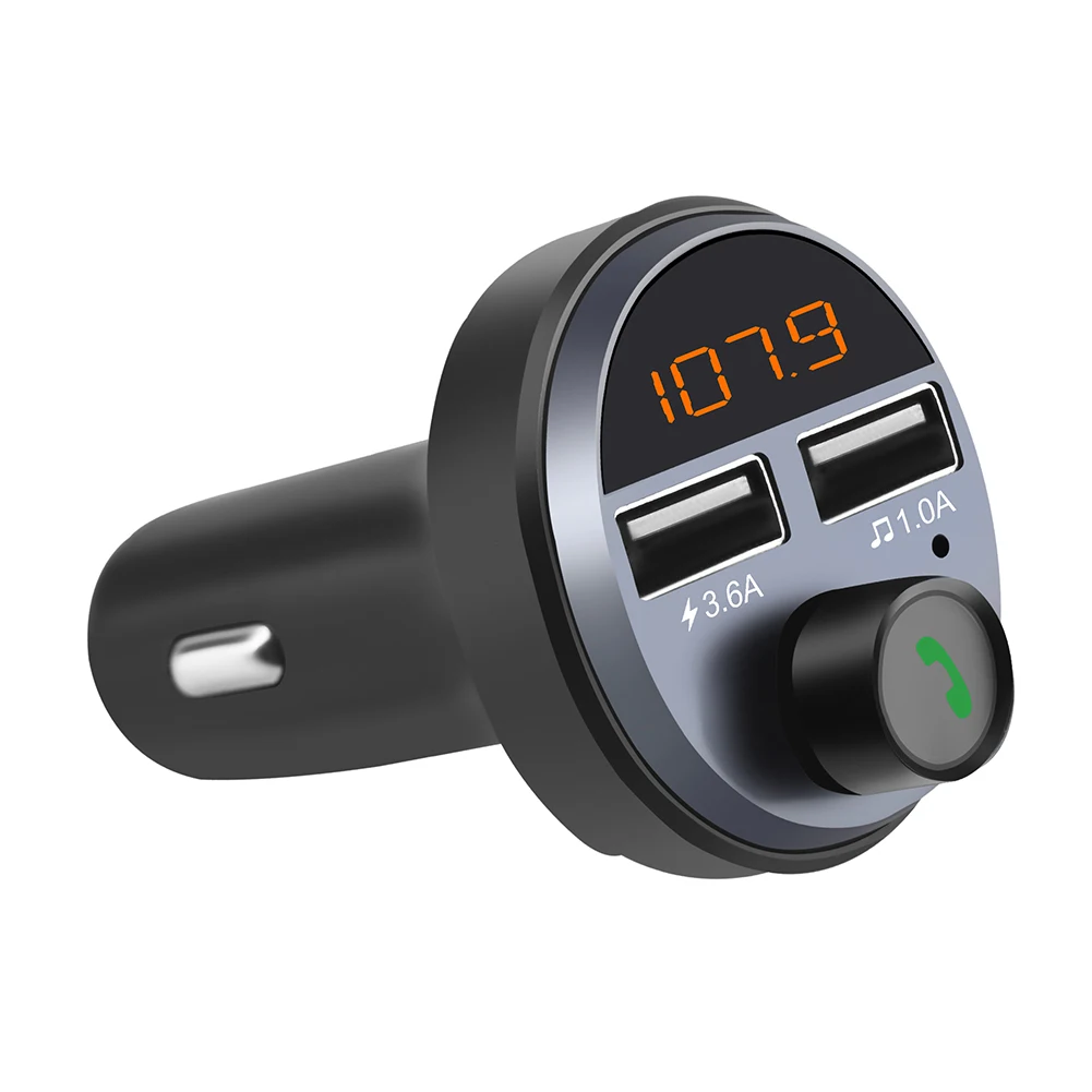 Автомобильный FM-передатчик Bluetooth 5 0 беспроводной комплект громкой связи mp3-плеер