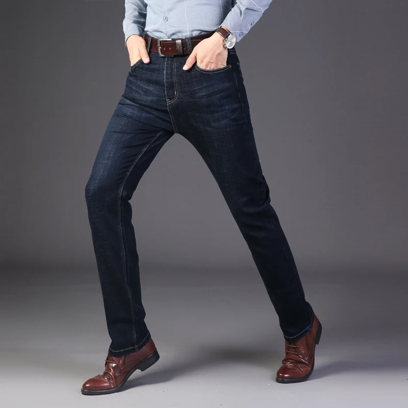 NIGRITY мужские прямые брюки повседневные модные джинсы черные серые большие