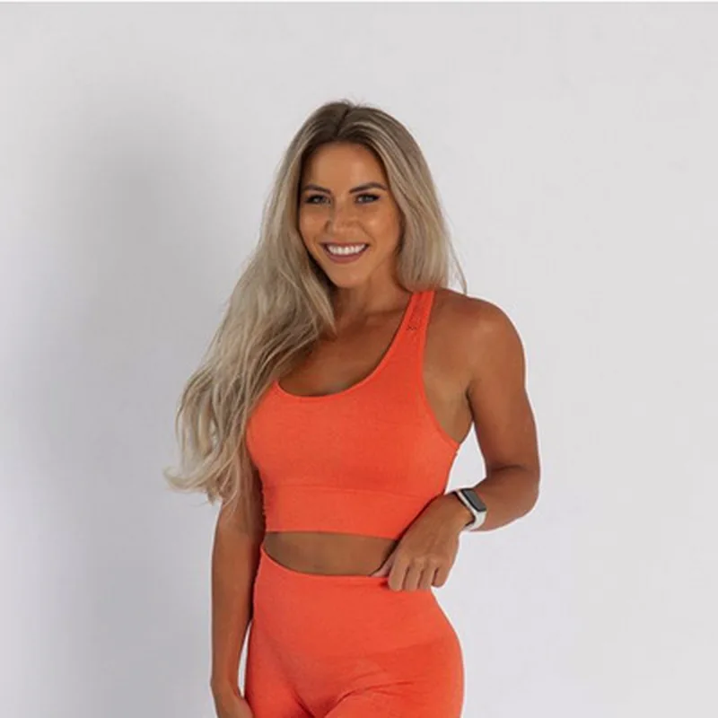 

2020 Spring and Autumn Fashion Women's Home Clothing Seamless Sports Jogging Fitness Sexy Bra Hollow Design