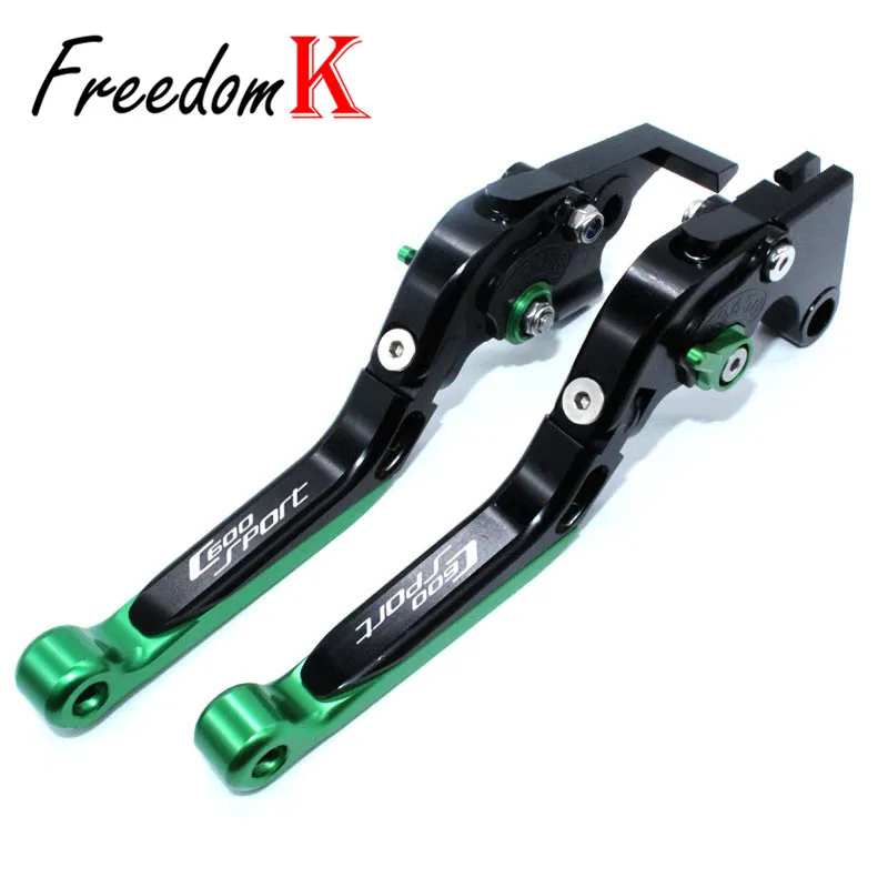 

For BMW C600 Sport 2012 2013 2014 2015 2016 Motorcycle Accessories CNC Folding Extendable Brake Clutch Levers LOGO C6600Sport