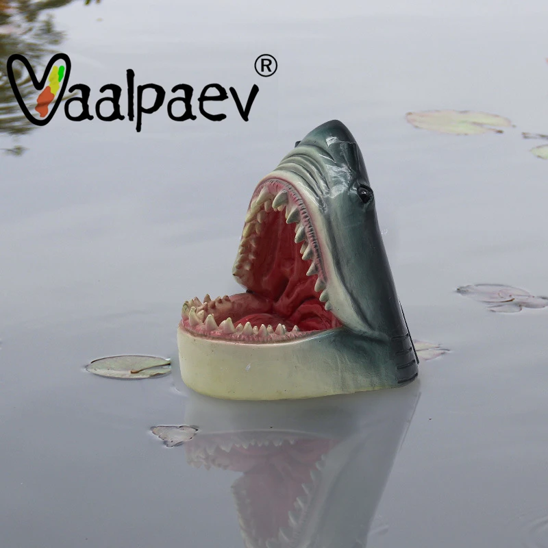 

Floating Scary Shark Hippo Crocodile Simulation Gags Funny Toys for Swimming Pool Fish Pond Crafts Tank Adult Landscaping Man