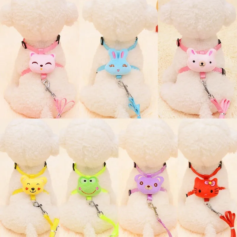 Поводок для собак набор милые животные дизайн щенок собака кошка поводок