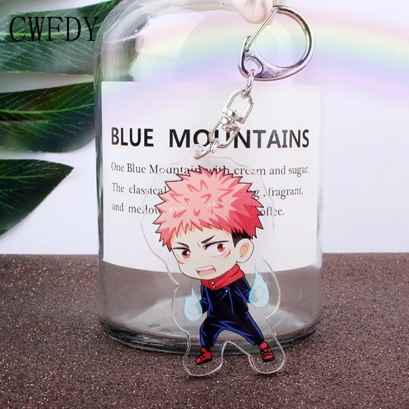 

Woman Man Key Chain Japan Anime Jujutsu Kaisen Keychain Kugisaki Nobara Delicacy Arcylic Pendant Decoration Accessory Keyring