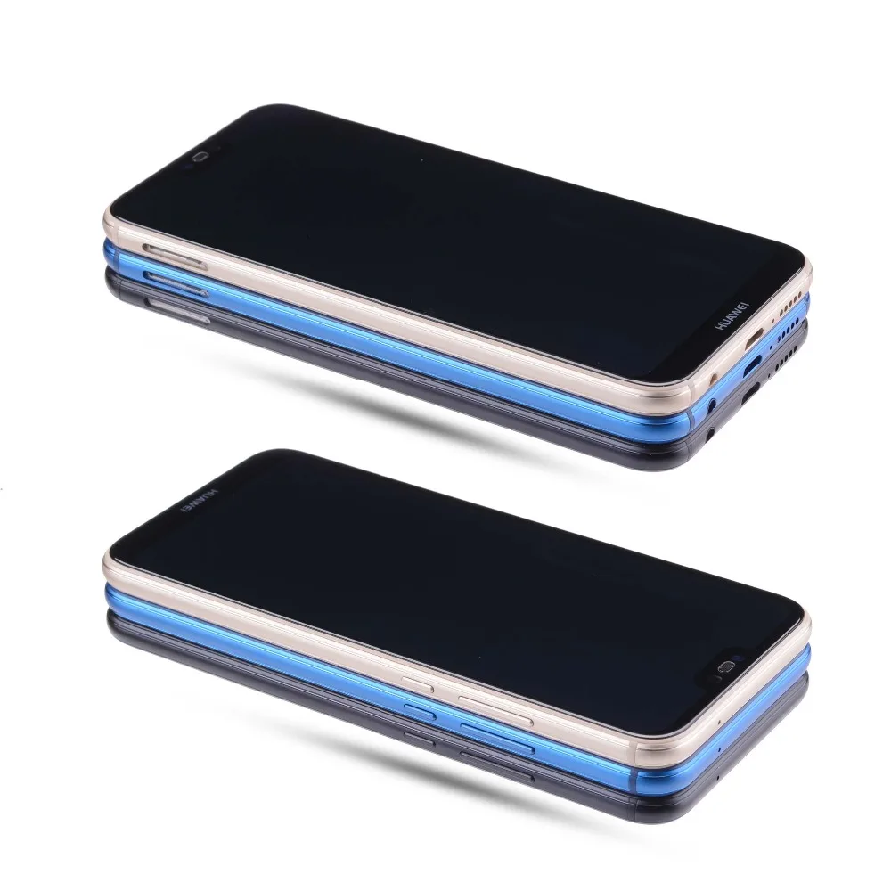 Дисплей для HUAWEI P20 Lite lx1 lx1 Nova 3e LCD в сборе с тачскрином на рамке 5.84'' черный порошок синий золото