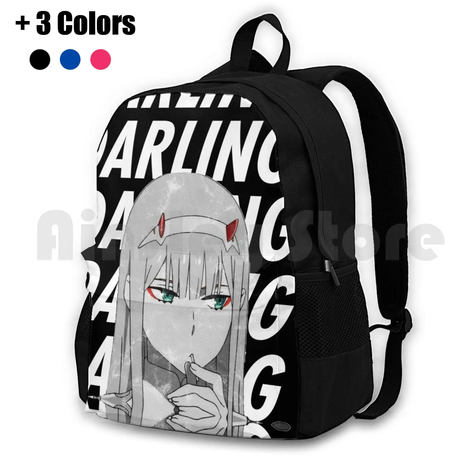 

Zero Two " Darling " Darling In The Franxx Outdoor Hiking Backpack Waterproof Camping Travel Darling In The Franxx Zero Zero