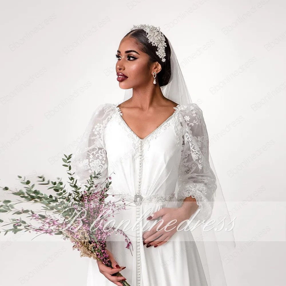 Bbonlinedress марокканские Caftan вечерние платья с бусинами ручная работа мусульманское
