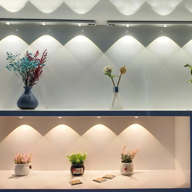 led under cabinet light usb recharge hand sweep spotlight motion sensor bedroom lamp closet kitchen auto sensing night lights free global shipping