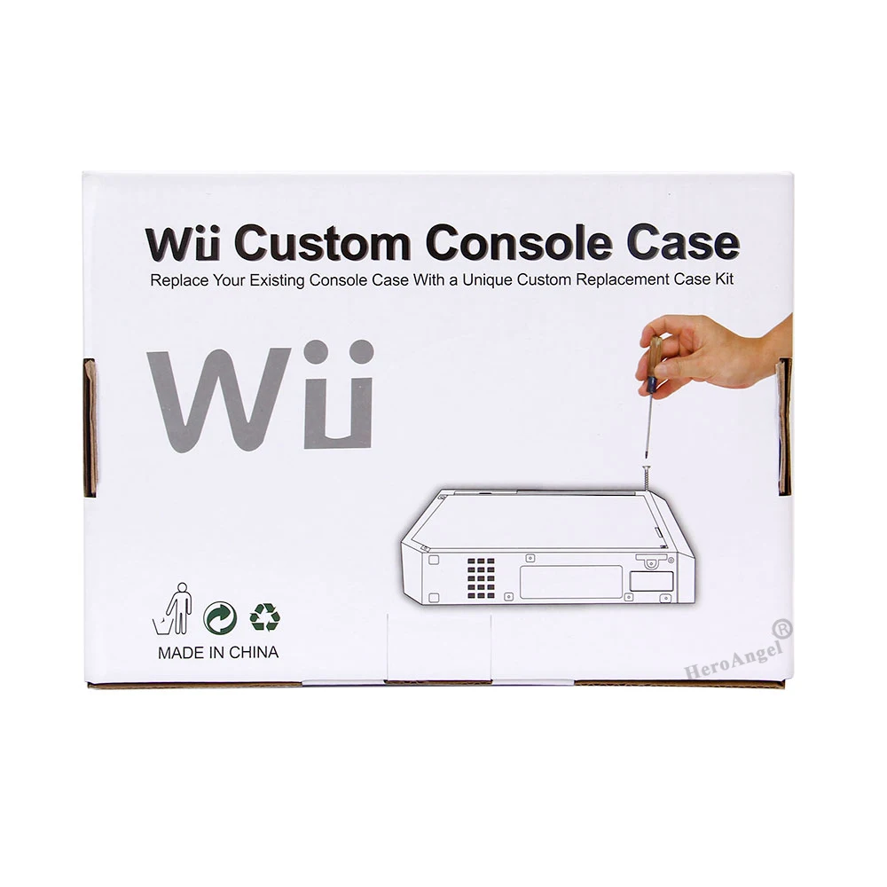 С розничной упаковкой прозрачный чехол для корпуса консоли Nintendo Wii сменный