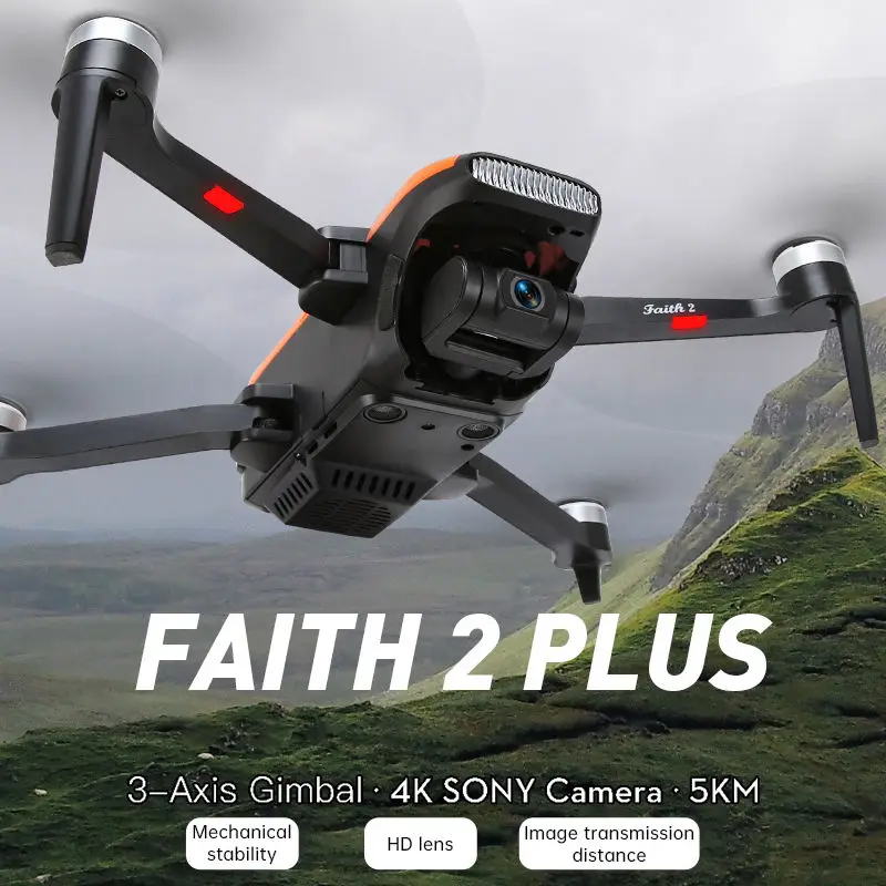 Upgraded Version C-FLY Faith 2 Pro Drone Professional 4K 5KM 3-Axis Gimbal 5G RC Drones With Camera GPS