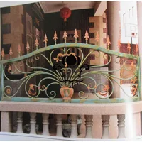Hench 100% handmade forged custom designs ornate wrought iron fence gate hot selling in Australia United States