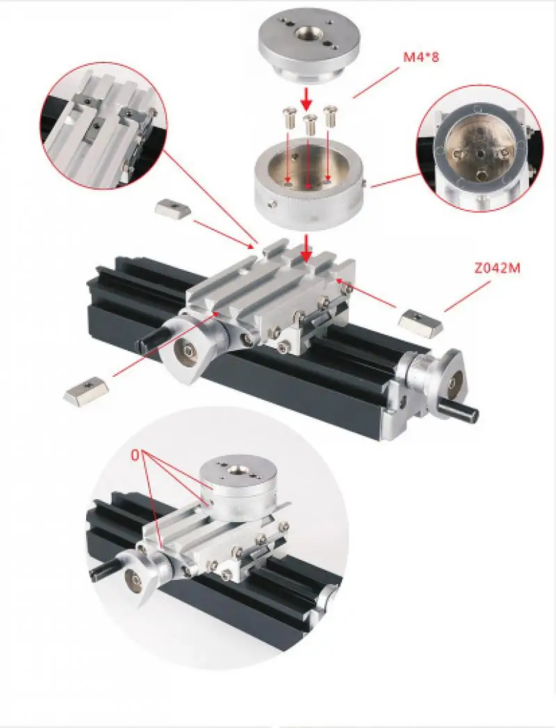 Мини металлический вращающийся токарный станок Diy Горизонтальный Электрический