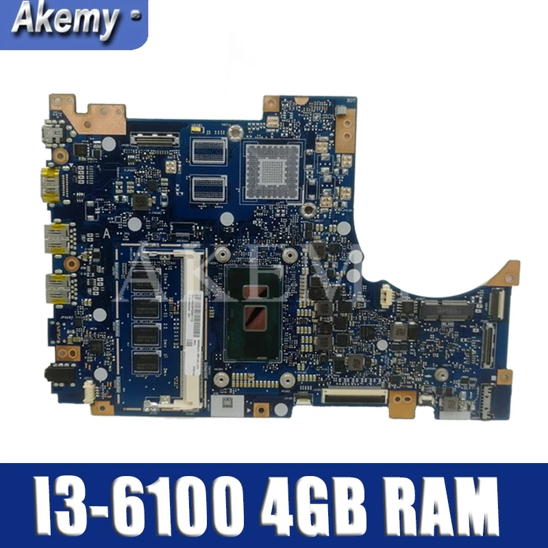 

New!!! For Asus TP301U TP301UA TP301UJ TP301UJ Laptop motherboard TP301UA Mainboard 100% Tested I3-6100 CPU 4GB RAM