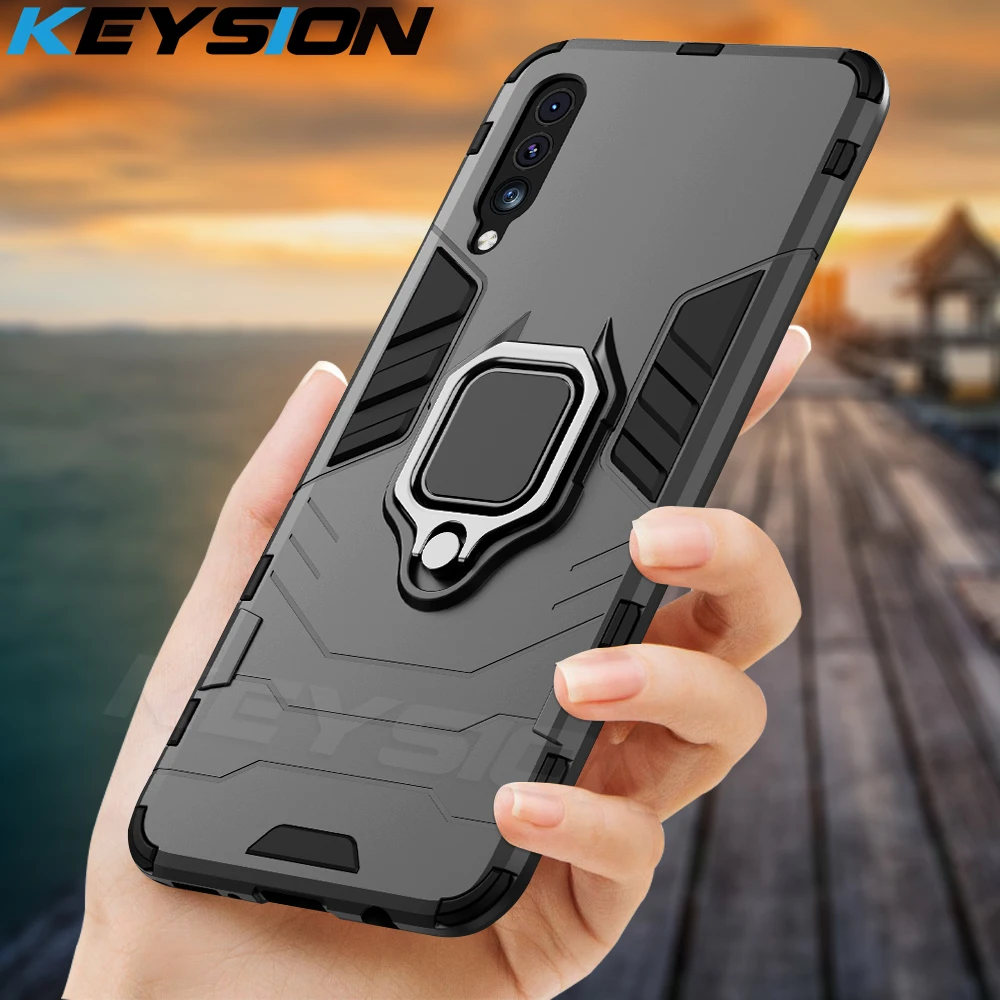 Ударопрочный армированный чехол KEYSION для Huawei Honor 30i 30S кольцевая подставка