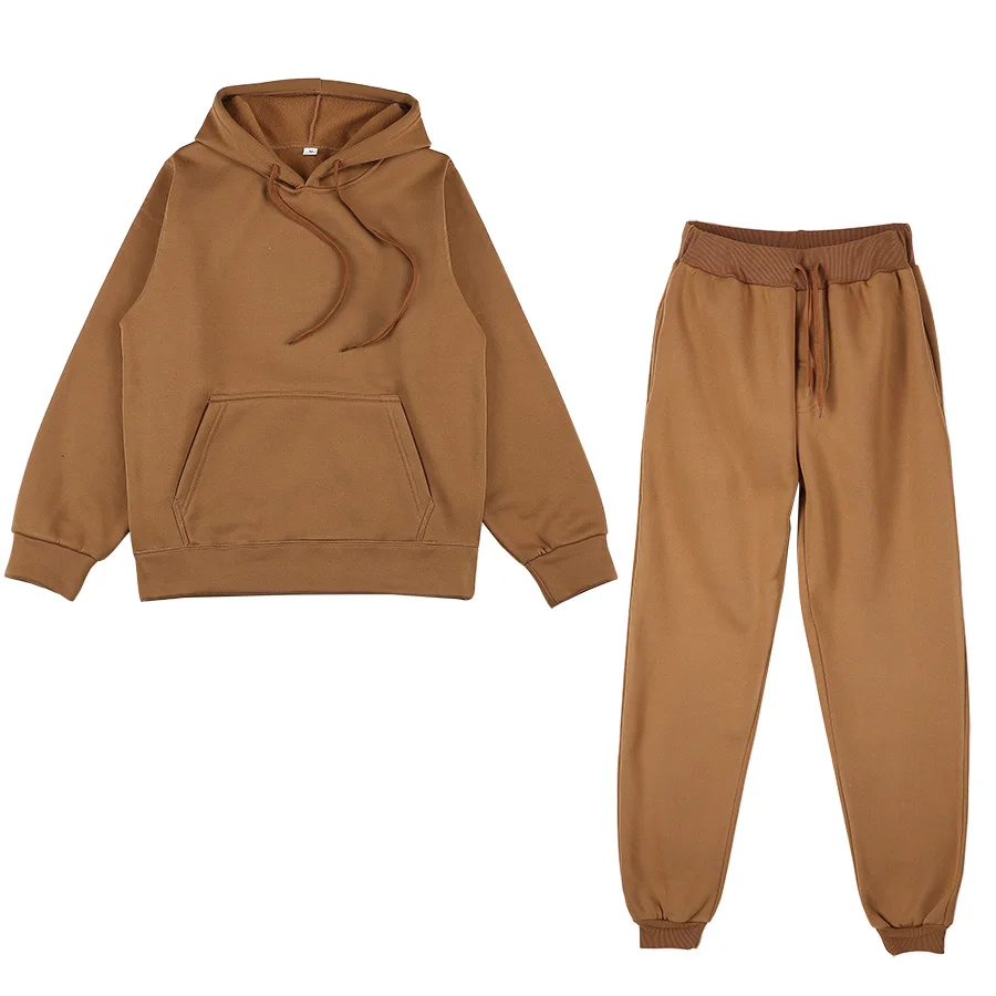 

Autumn Women Hoodies Tracksuits Fashion Fleece Hooded Sweatshirt Two Pieces Set Casual Sweatshirts Sweatpants Set Sportswear
