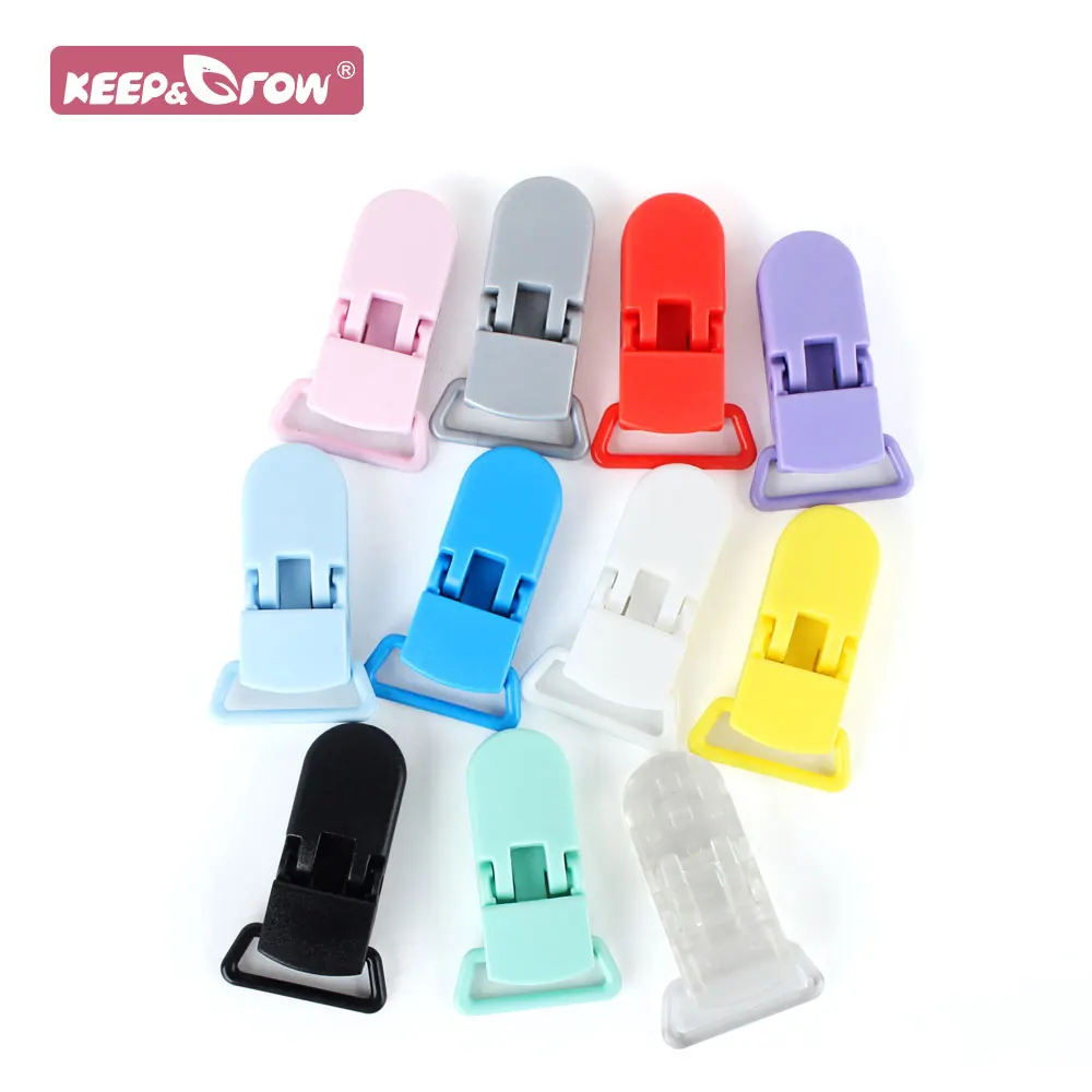 20pcs Baby Clips Plastic DIY Teething Pacifier Chain Necklace Jewelry Pendant Tool Baby Teether Accessories Infant Pacifier Clip