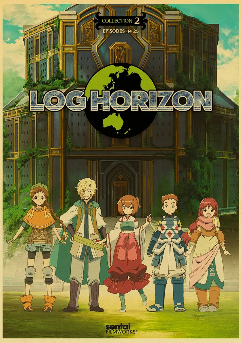 Постер из крафт-бумаги в стиле ретро японское обновление адаптация аниме стикер