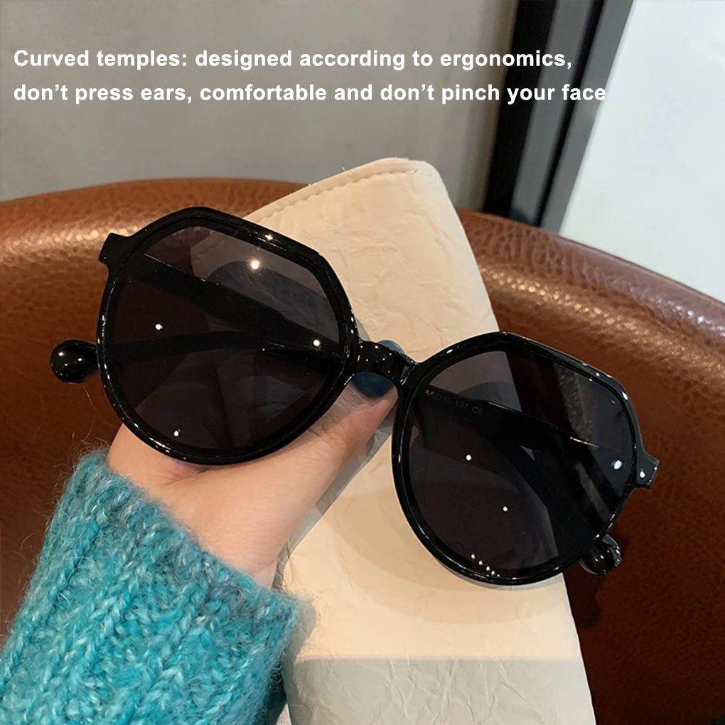 

Style Fashion All-match Trend Sunglasses Personalized Round Frame Sunglasses Ins Trend Candy Color Big Frame Sunglasses