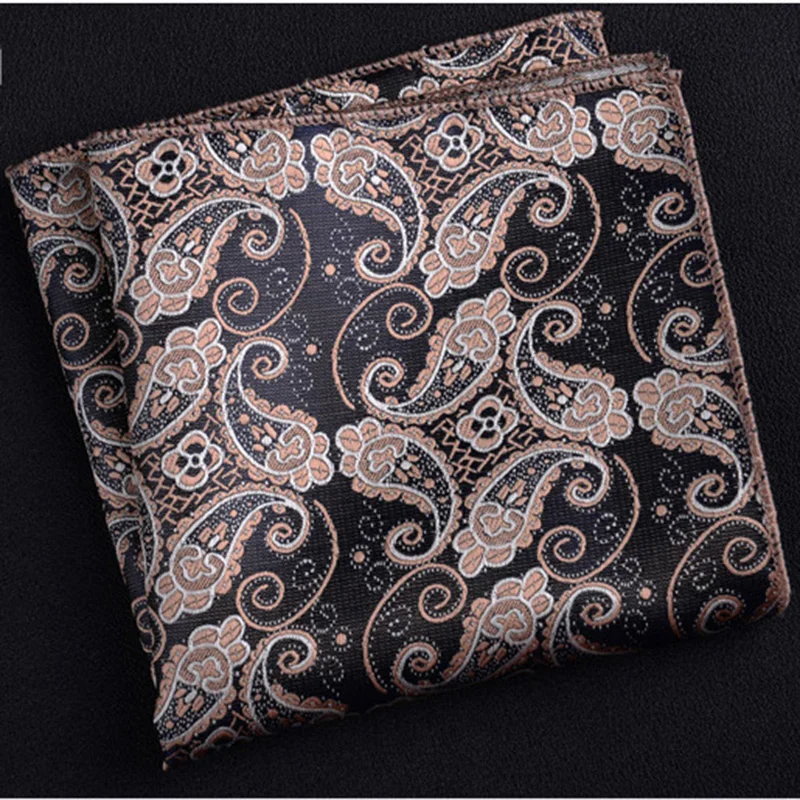 GUSLESON мужской красный синий Шелковый носовой платок с узором пейсли деловой