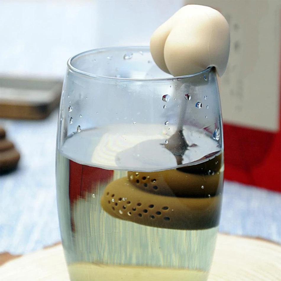 Забавное ситечко для чая нетоксичный инновационный силиконовый заваривания