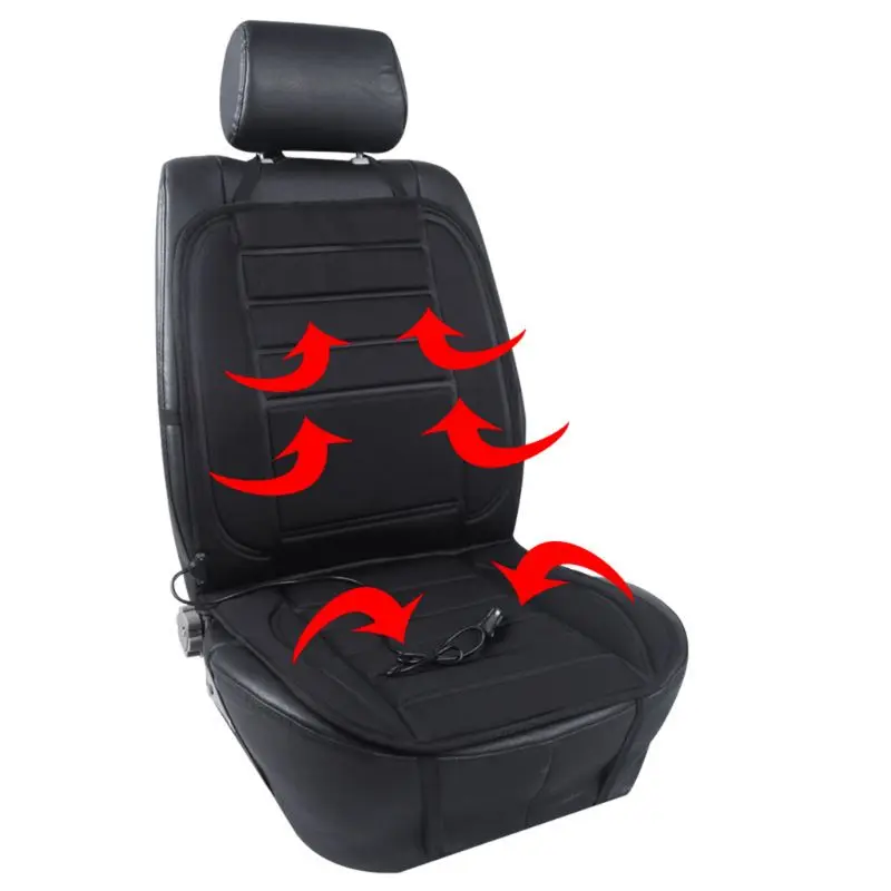 

Heated Car Seat Cover Universal 12V Cigarette Lighter Padded Electric Warming Hot Cushion Warm Winter Pad