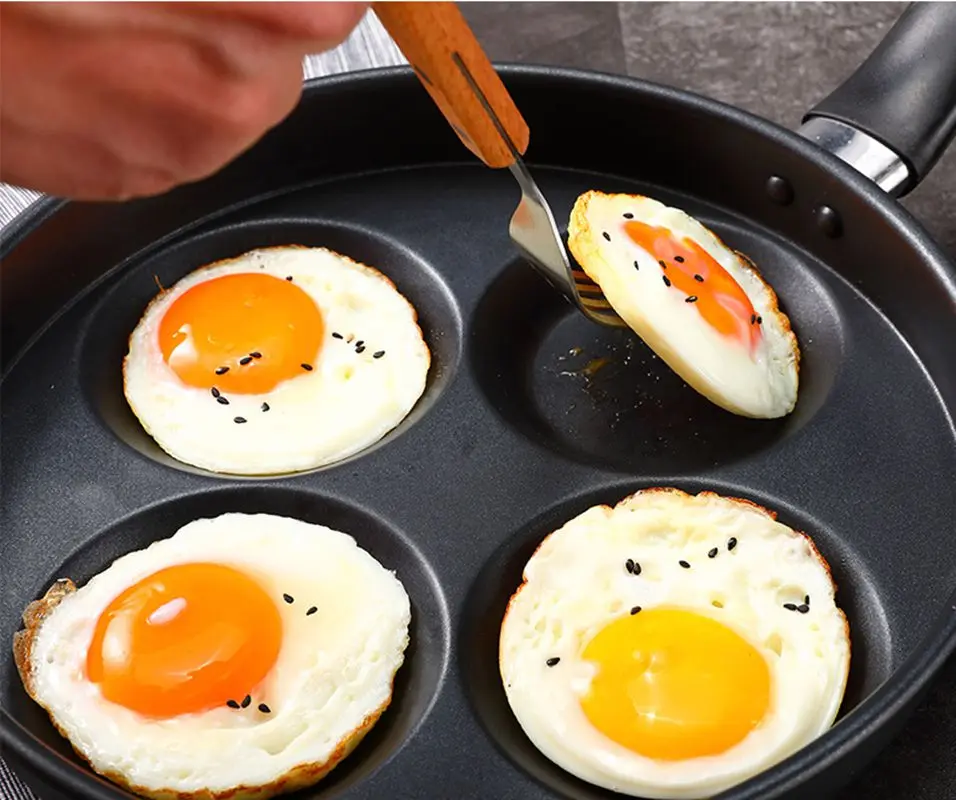 Eggs-Pot Frying-Pot Pans Breakfast-Maker Steak-Pan Egg Cooking-Egg Non-Stick Pancake Thickened Small Fried Frying Pan | Дом и сад