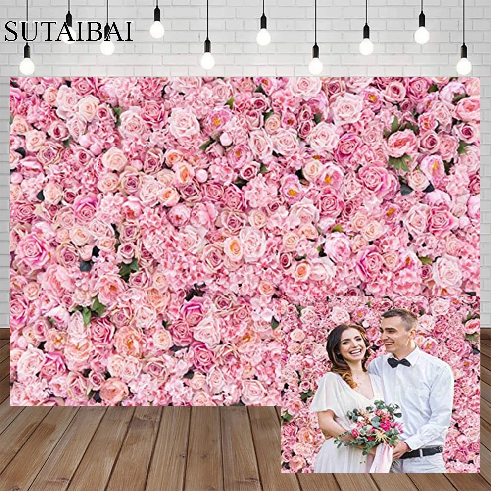 

Wedding Backdrop New Couple Portrait Photo Bridal Shower Flowers Photography Wallpaper February 14 Valentine's Day Background