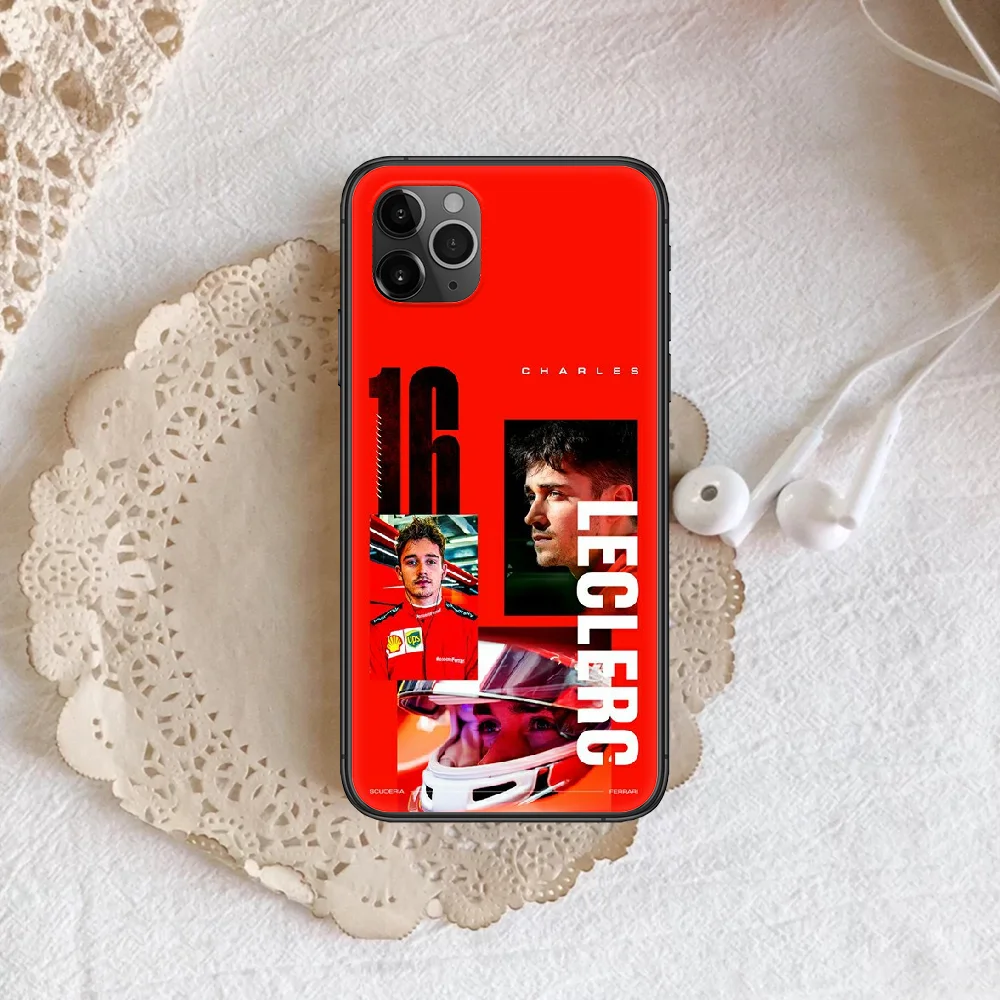 

Charles Leclerc F1 16 Phone Case Cover Hull For iphone 5 5s se 2020 6 6s 7 8 12 mini plus X XS XR 11 PRO MAX black Hoesjes