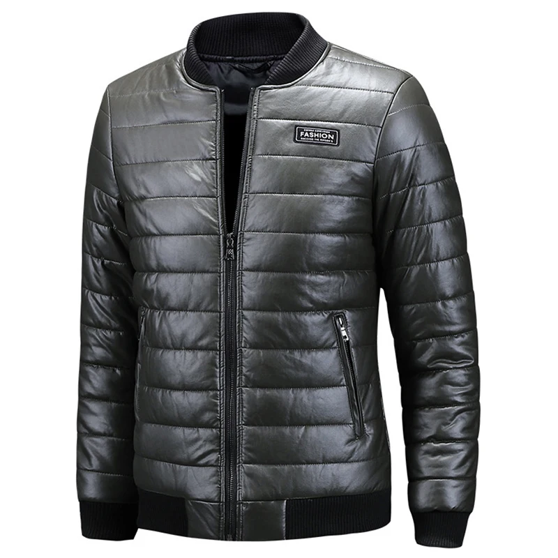 

Куртка мужская кожаная размера плюс, Байкерская Повседневная мотоциклетная куртка из ПУ кожи, брендовая одежда, уличная одежда, 7XL 8XL, Осень-...