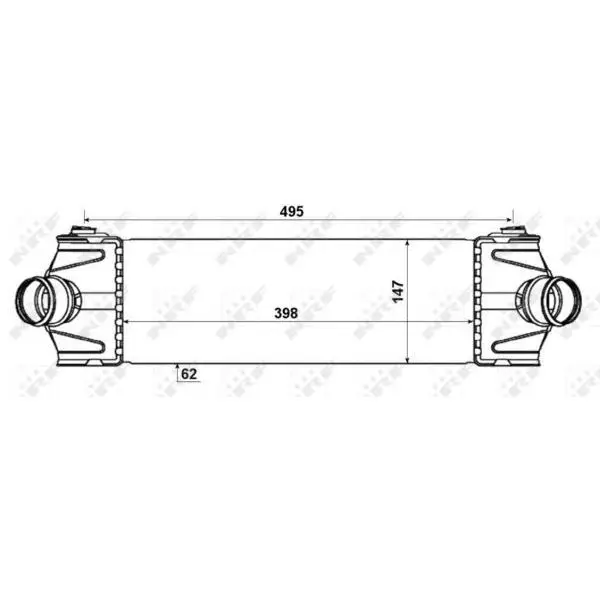 Интеркулер FO Transit 2.2-2.4 D 06 NRF 30037 | Автомобили и мотоциклы