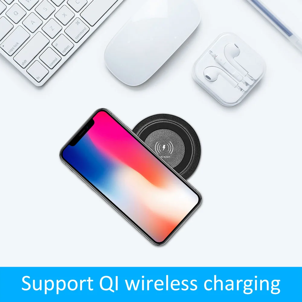 Крутое встроенное Беспроводное зарядное устройство для Huawei Xiaomi IPhone 11 Samsung S10