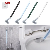 silicone toilet brushes for bathroom long handle toilet cleaning brush golf brush head no dead corners wall mounted toilet brush